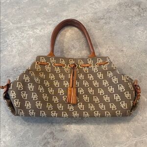 Chic Brown Monogram Shoulder Bag